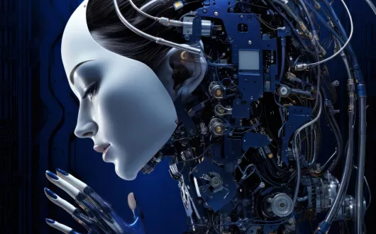 sztuczna inteligencja- grafika futurystyczna 